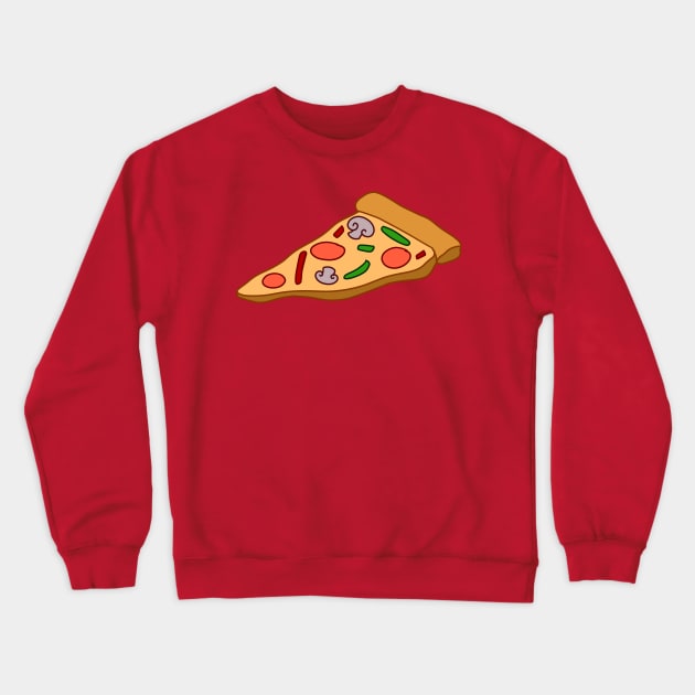 Mushroom Pizza Slice Crewneck Sweatshirt by saradaboru